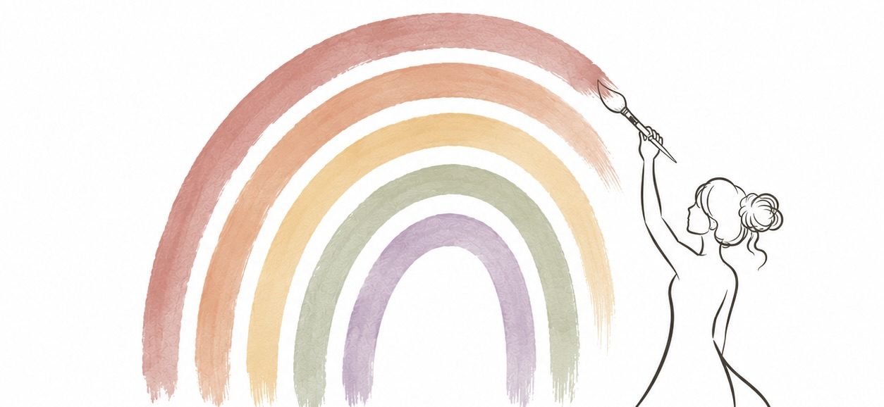 Regenbogenmalerei